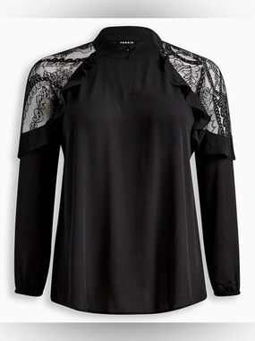 🖤 Torrid Black Lace Top